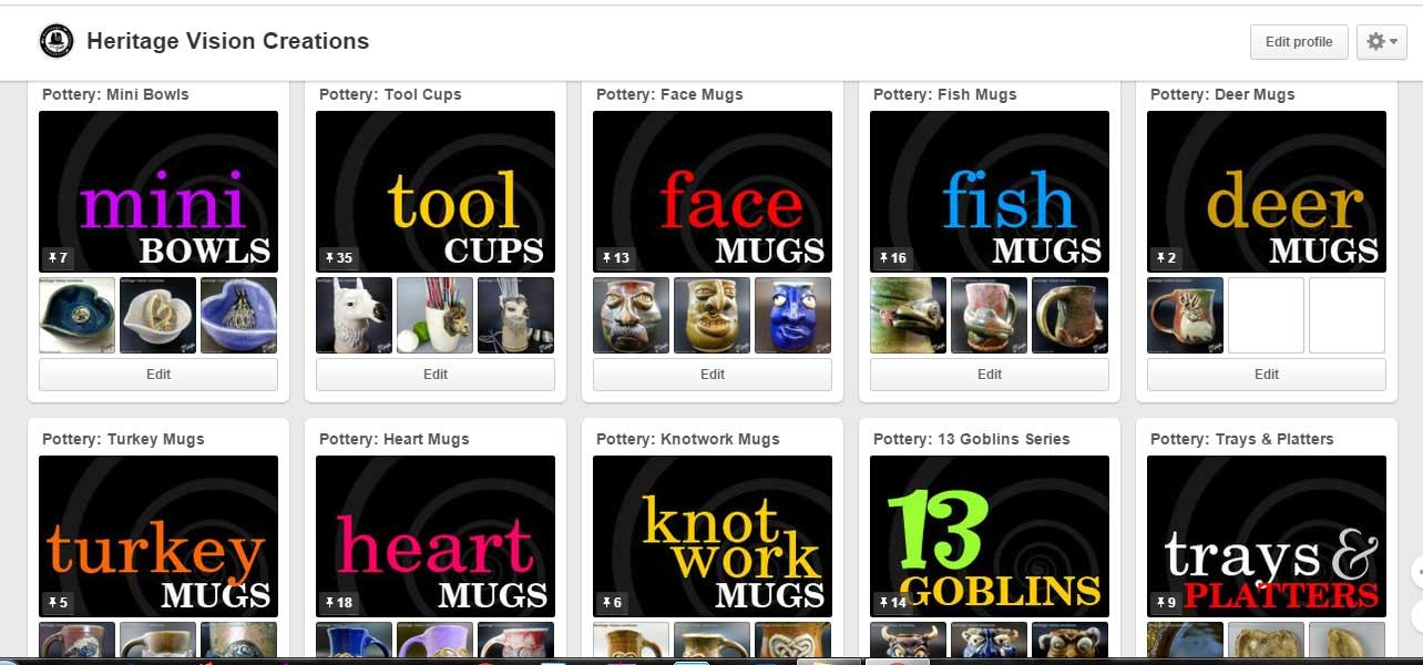 Heritage Vision Creations Pinterest Page