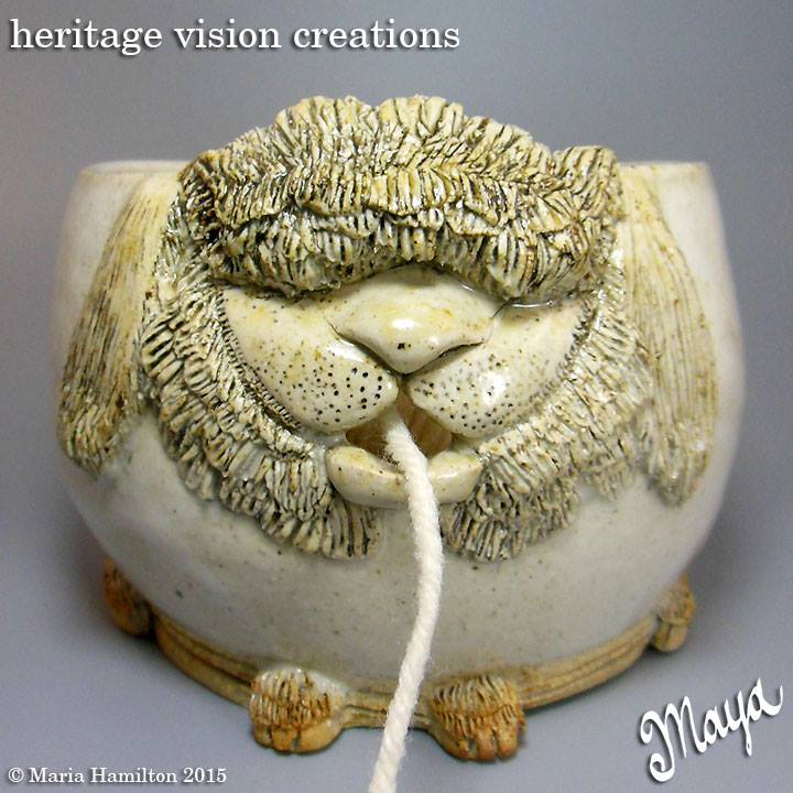 Angora Rabbit Yarn Bowl