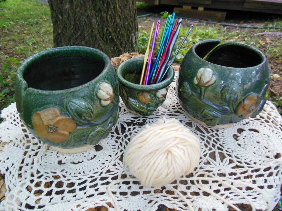 Cotton Yarn Bowl and Tool Cup