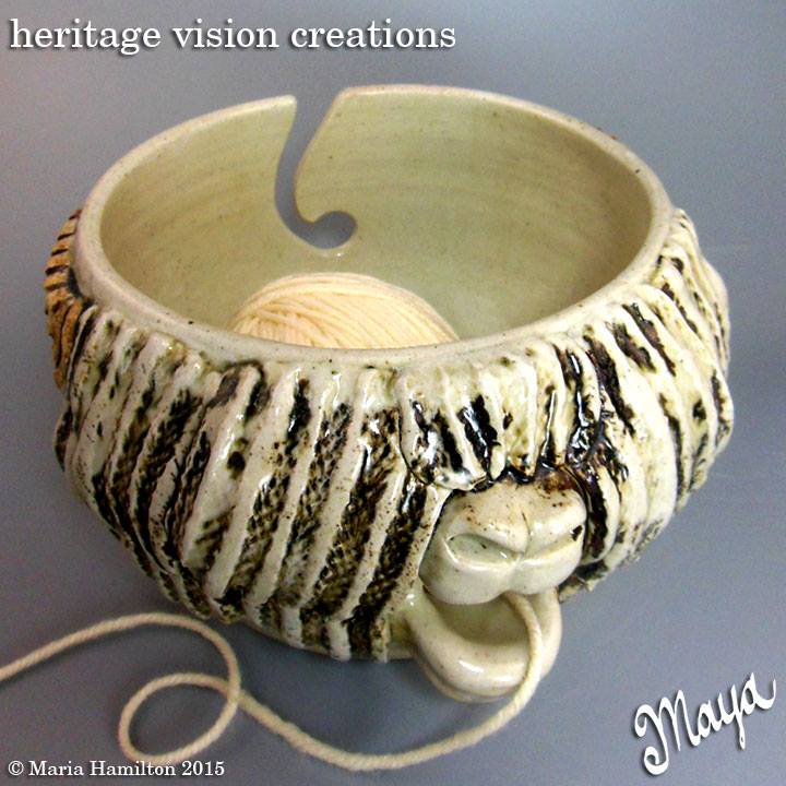Long Hair Sheep Yarn Bowl