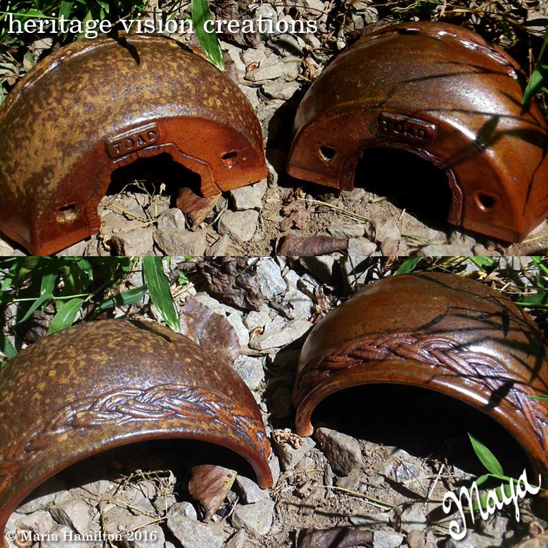 Wood Fired Half Bowl Toad Hides