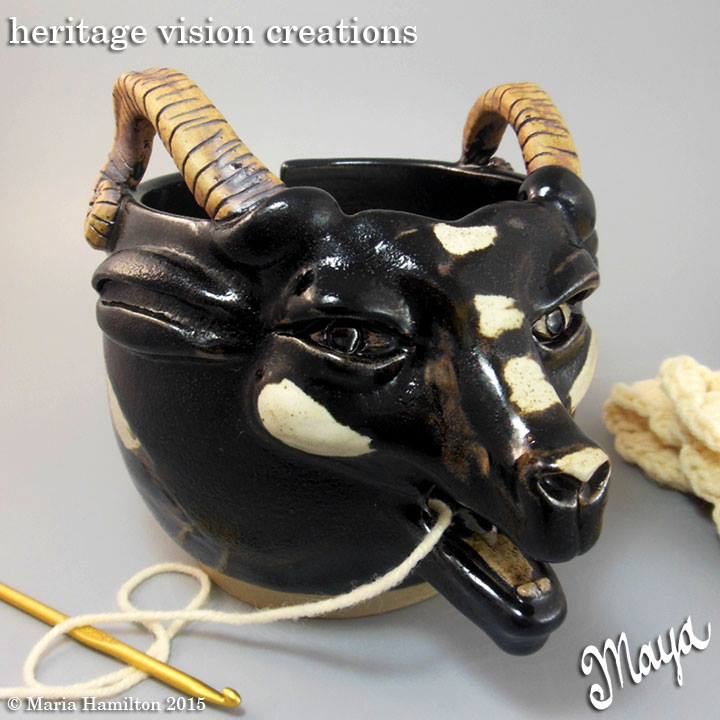 Black Hog Island Sheep Yarn Bowl