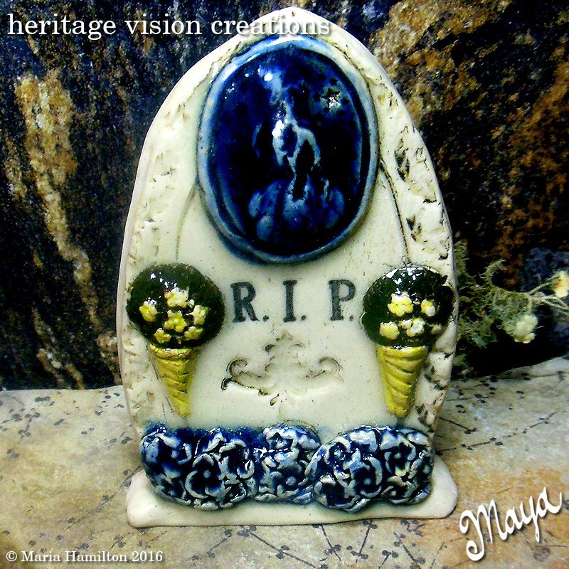 Halloween Miniature Tombstone