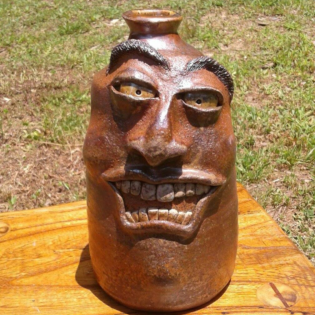 Wood Fired Face Jug