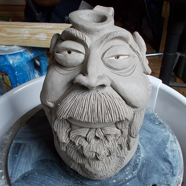 Face Jug featuring Local Potter