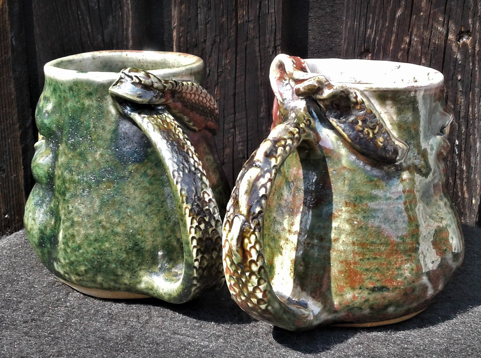 Baby Dragon Face Mug Tail Handles