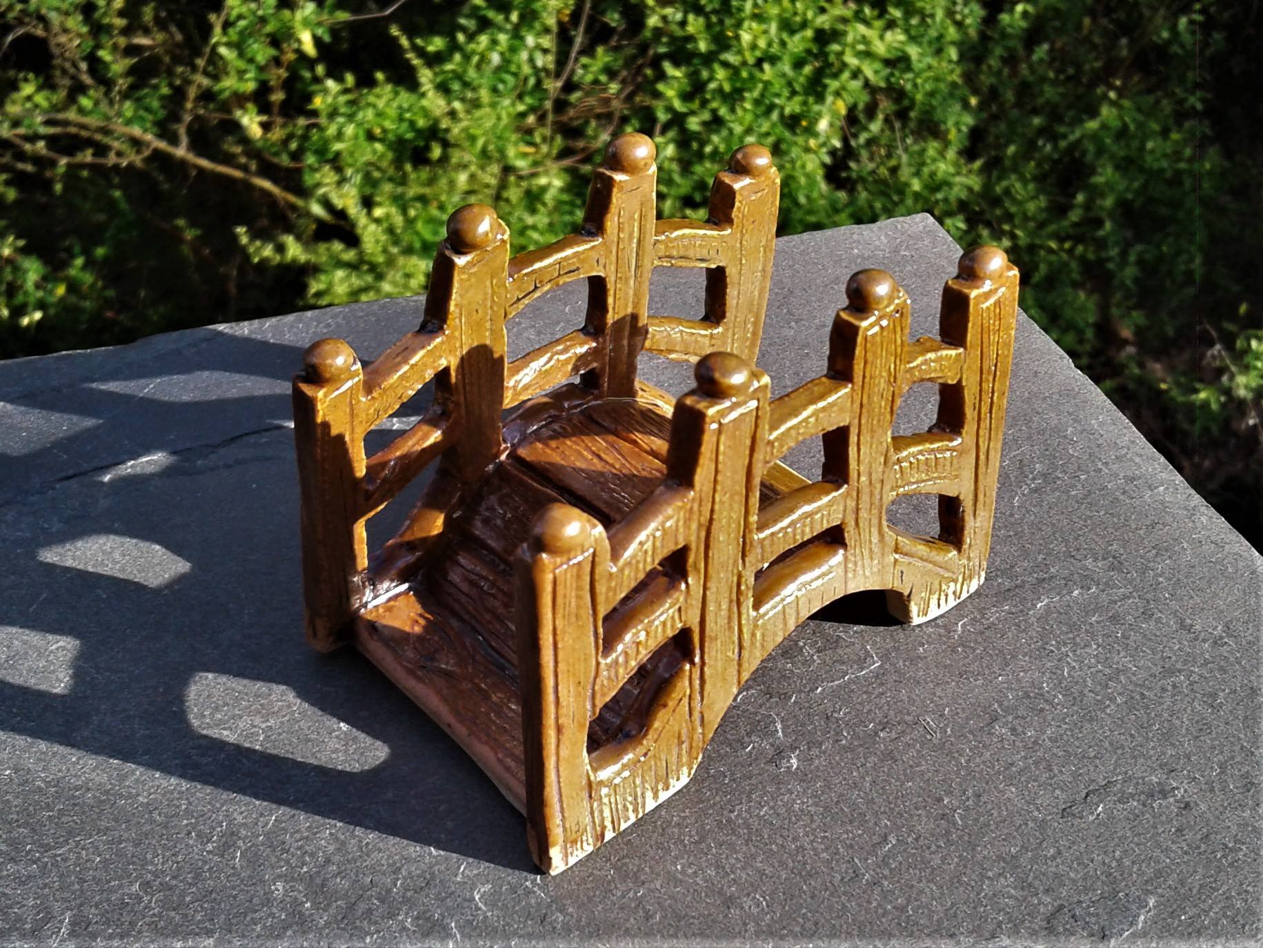 Brown Fairy Garden Bridge