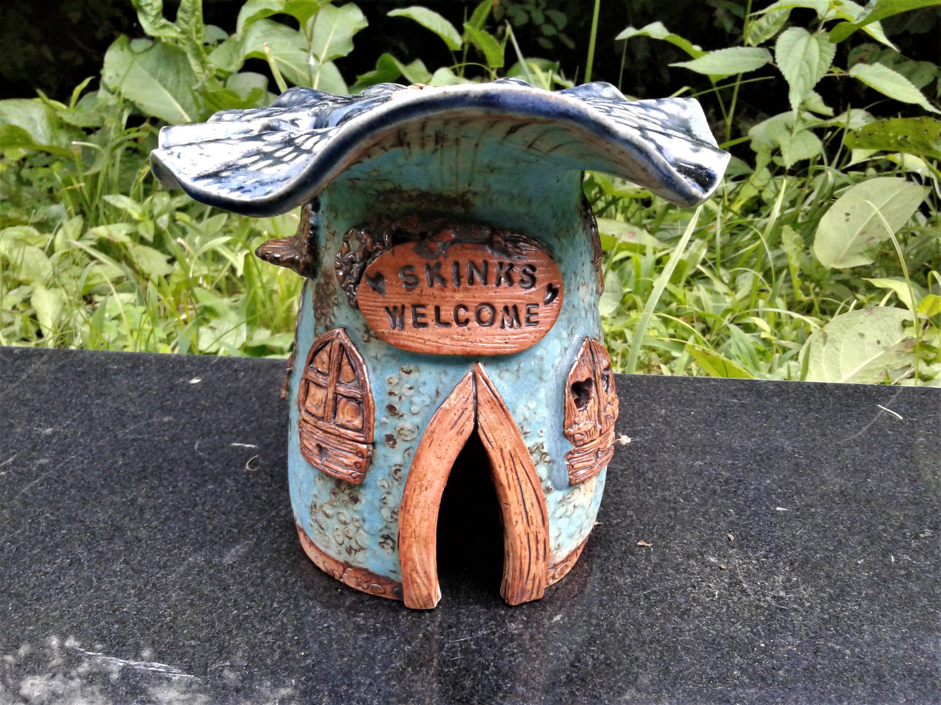 Mushroom Skink House for Fairy Gardens