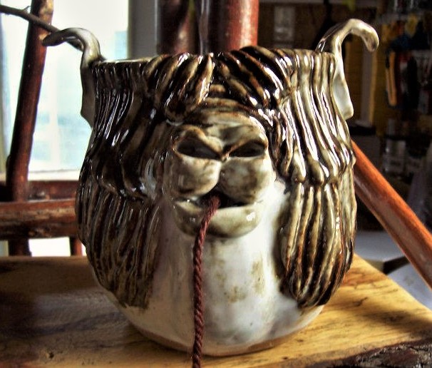 Long Haired Llama Yarn Bowl
