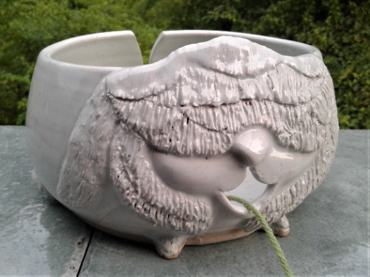 Angora Rabbit Yarn Bowl